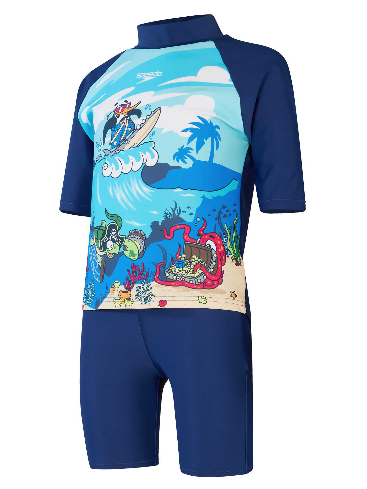 SPEEDO Бански 2 части BOYS LEARN TO SWIM SUN PROTECTION