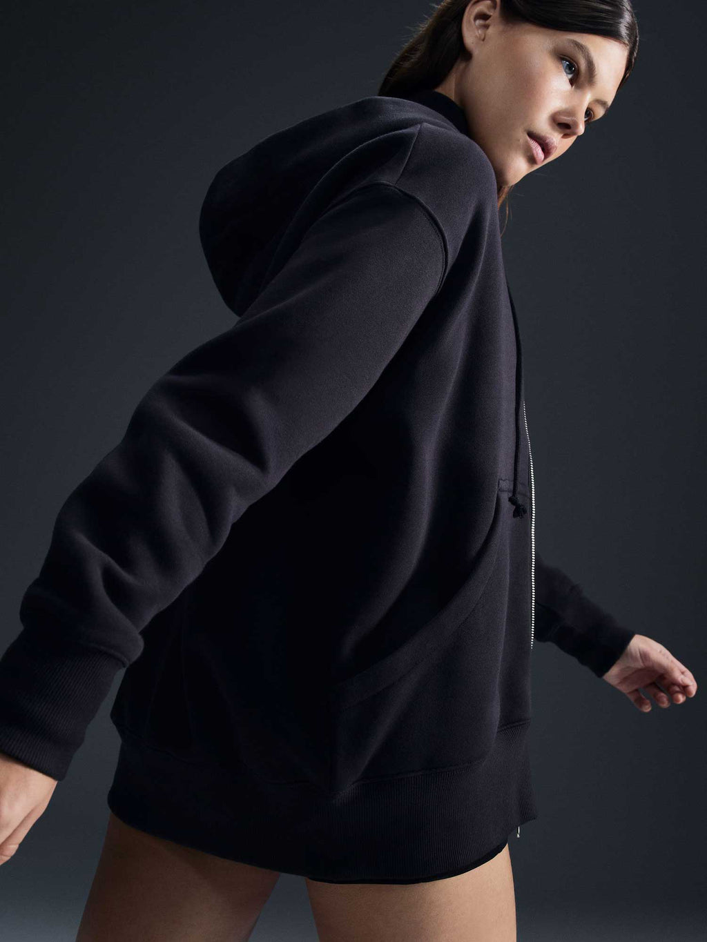NIKE Суитшърт W NSW PHNX FLC FZ OS HOODIE