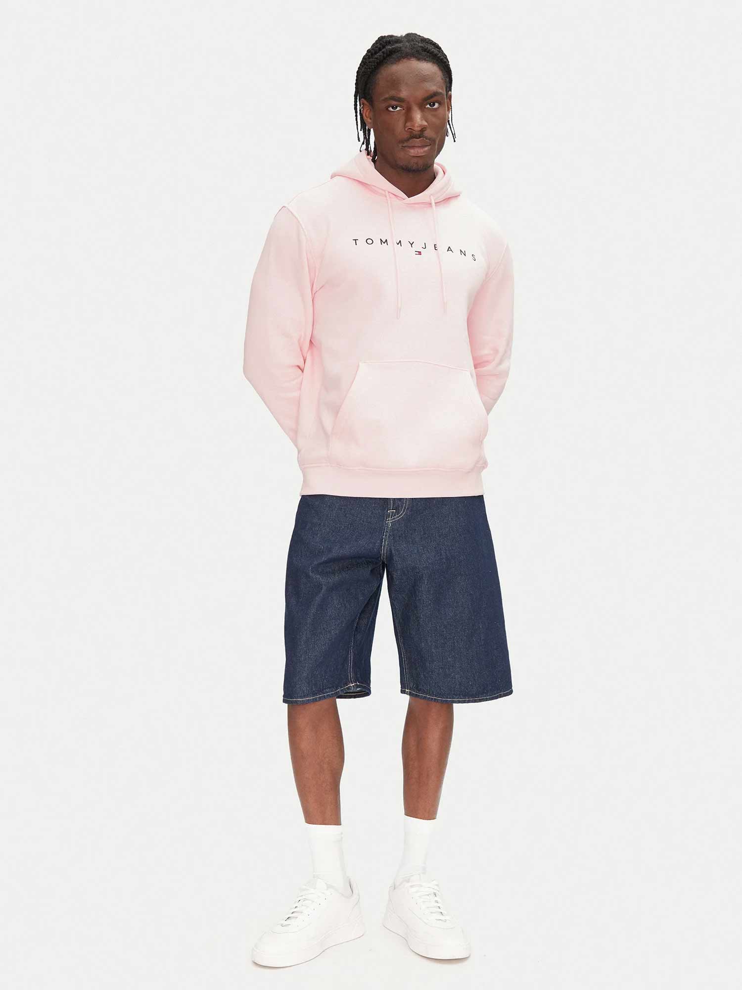 TOMMY JEANS Суитшърт TJM REG LINEAR LOGO HOODIE EXT