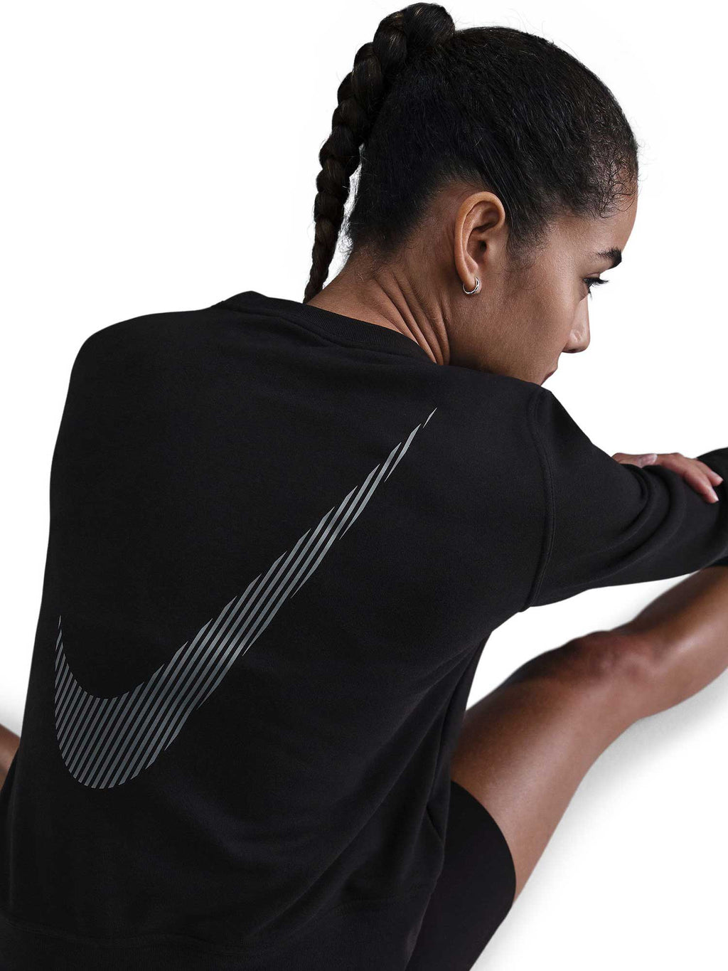 NIKE Блуза W NK ONE DF CREW HBR TT