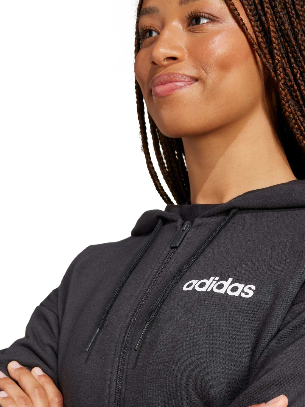 ADIDAS SPORTSWEAR Суитшърт Essentials Linear Full-Zip French Terry