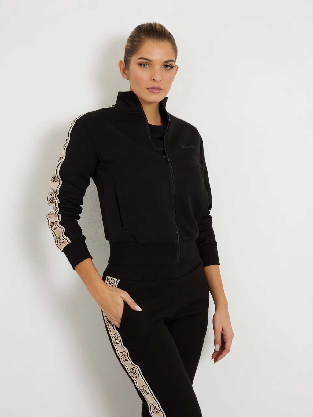 GUESS Спортно горнище BRITNEY FULL ZIP SWEATSHIRT