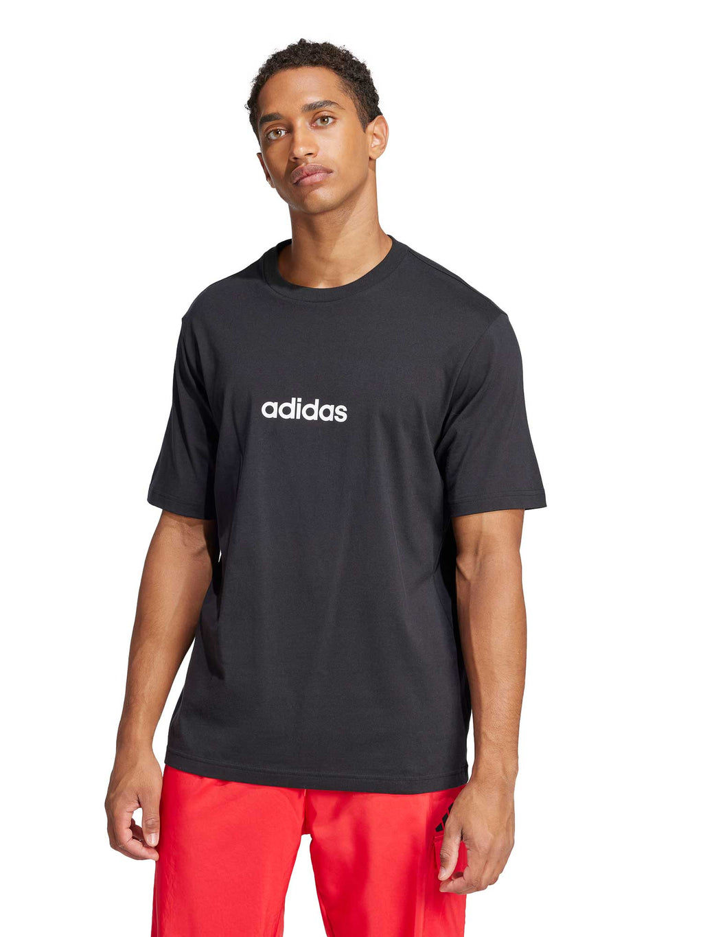 ADIDAS SPORTSWEAR Тениска Essentials Linear Single Jersey Tee