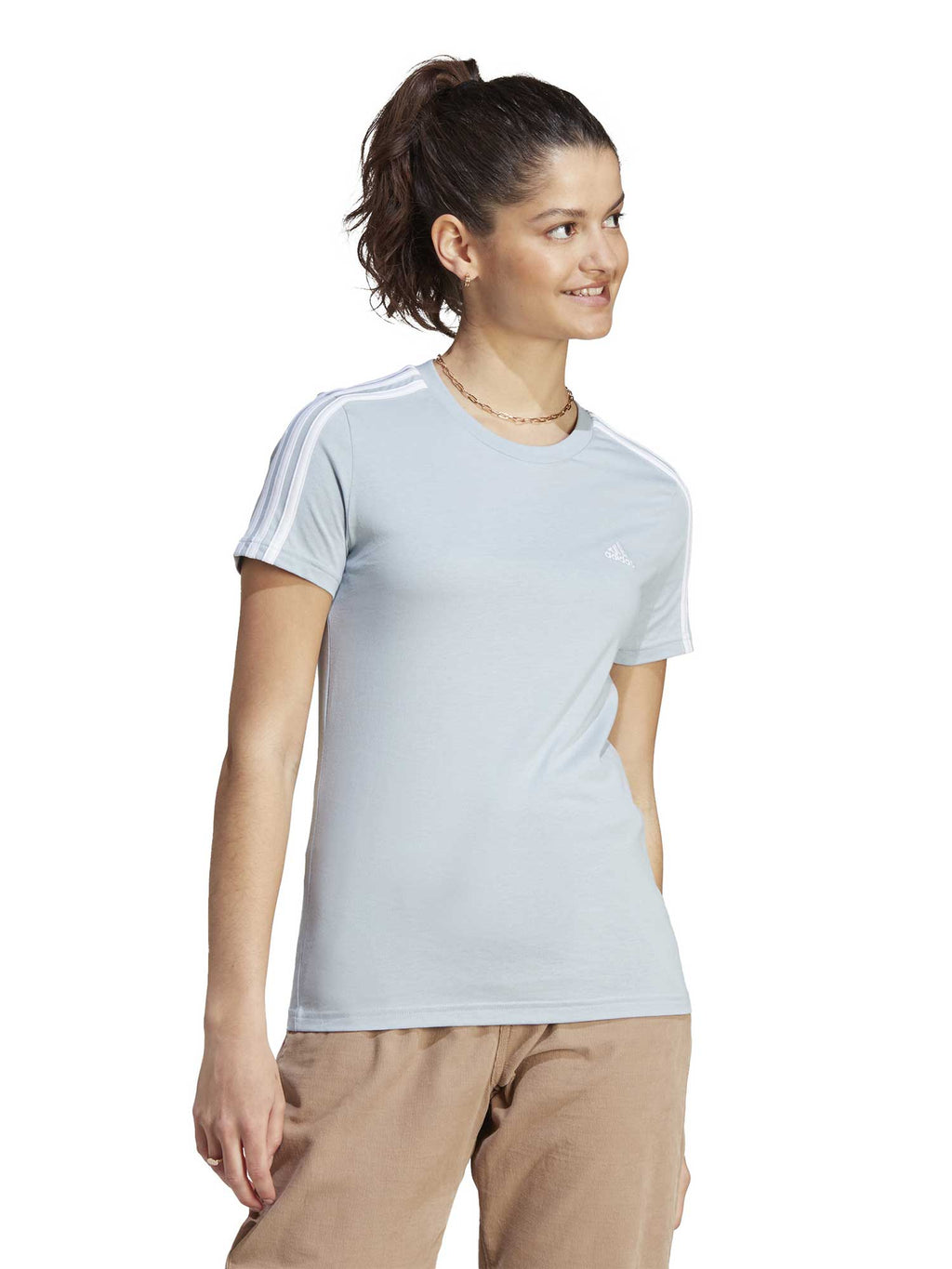ADIDAS SPORTSWEAR Тениска Essentials Slim 3-Stripes T-Shirt