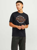 JACK & JONES Тениска JJELOGO TEE SS O-NECK 2 COL AW24 SN