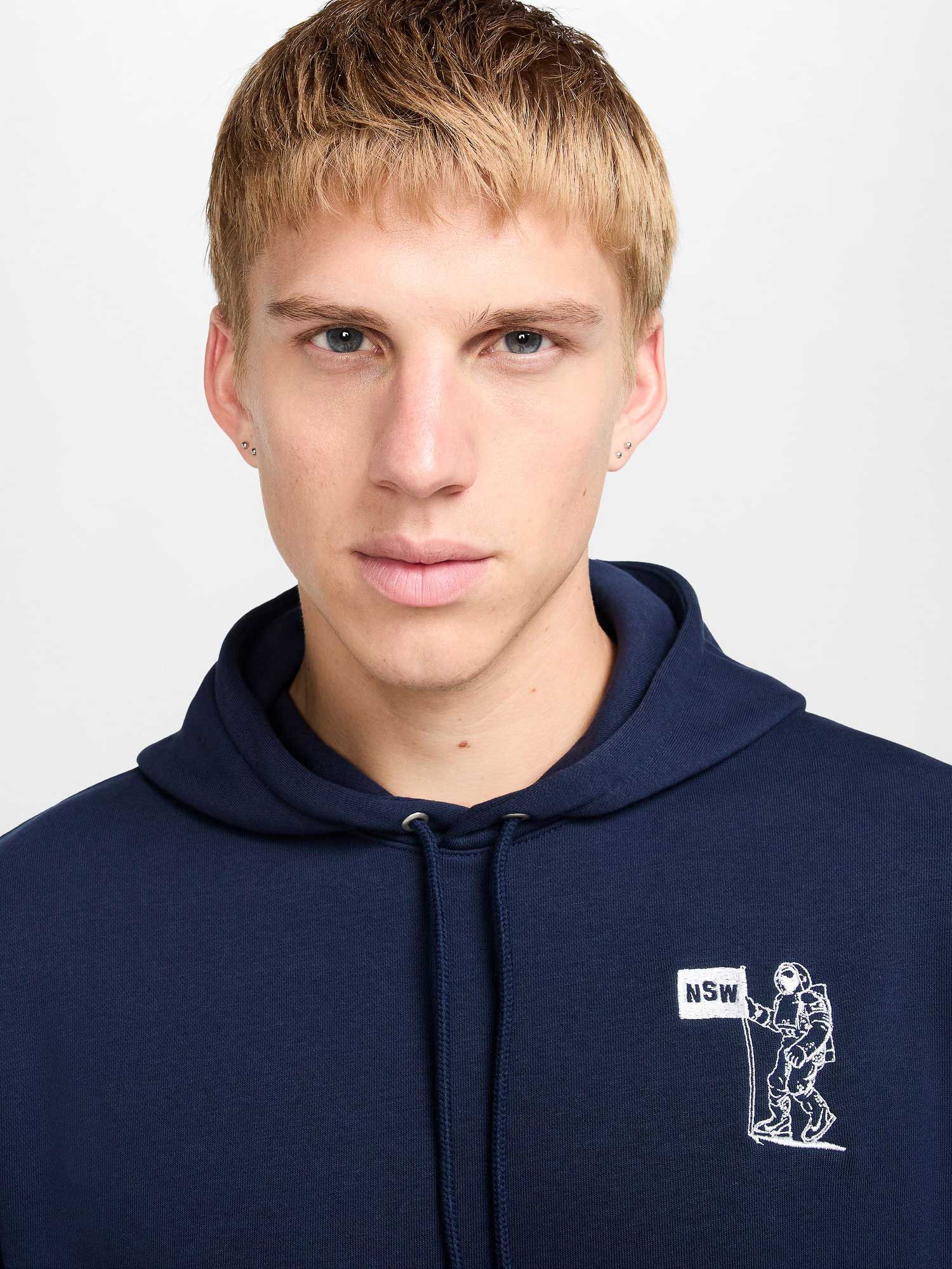 NIKE Суитшърт M NK CLUB FT PO HDY MOON GFX