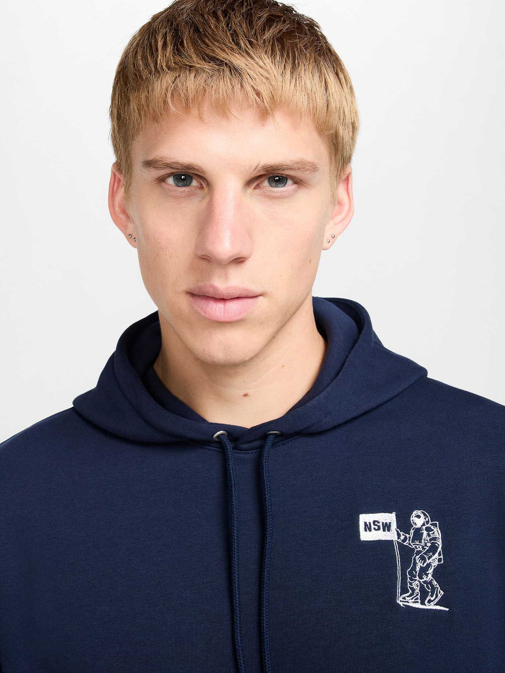 NIKE Суитшърт M NK CLUB FT PO HDY MOON GFX