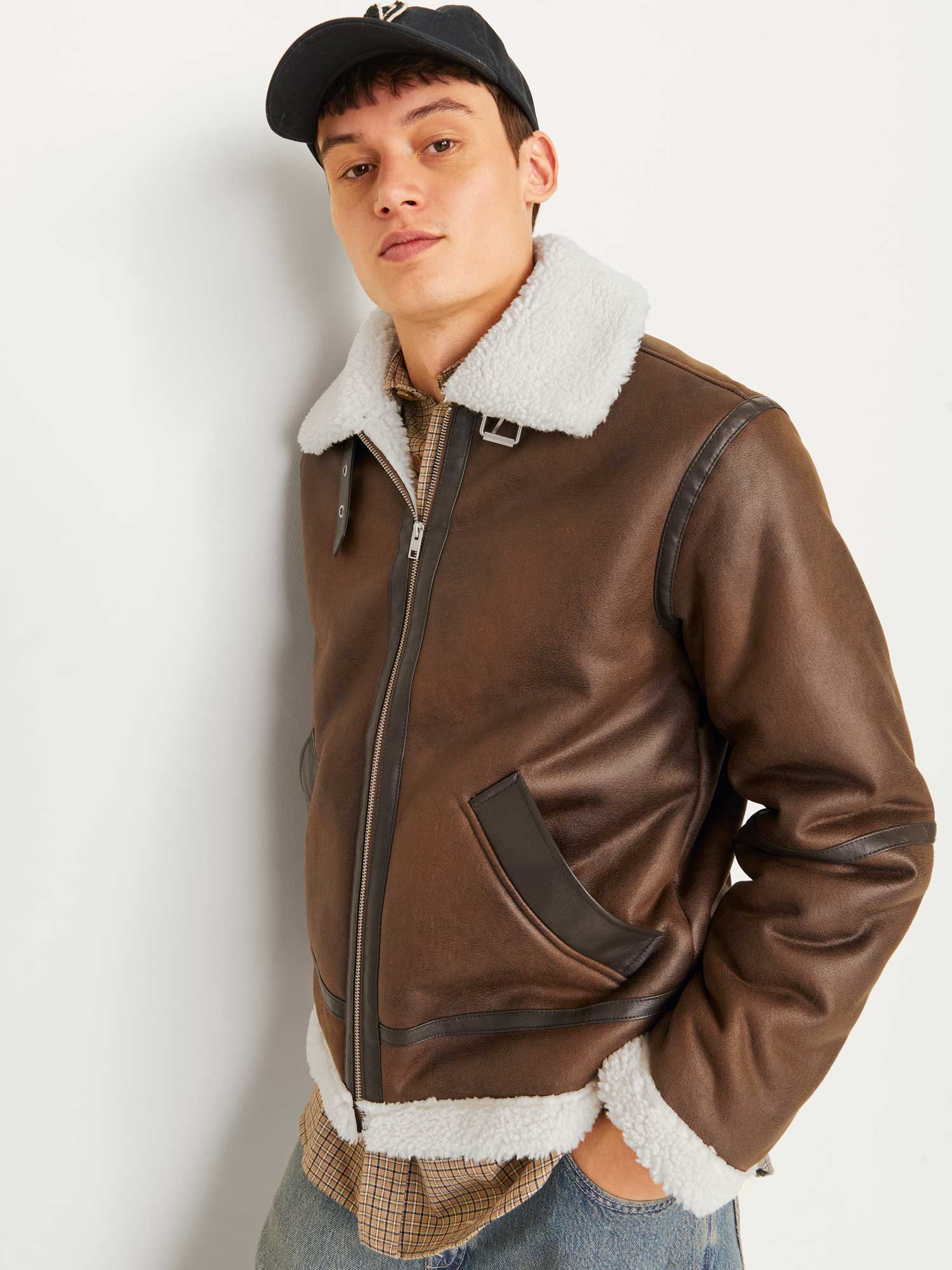 JACK & JONES Яке JORCOLE AVIATOR JACKET