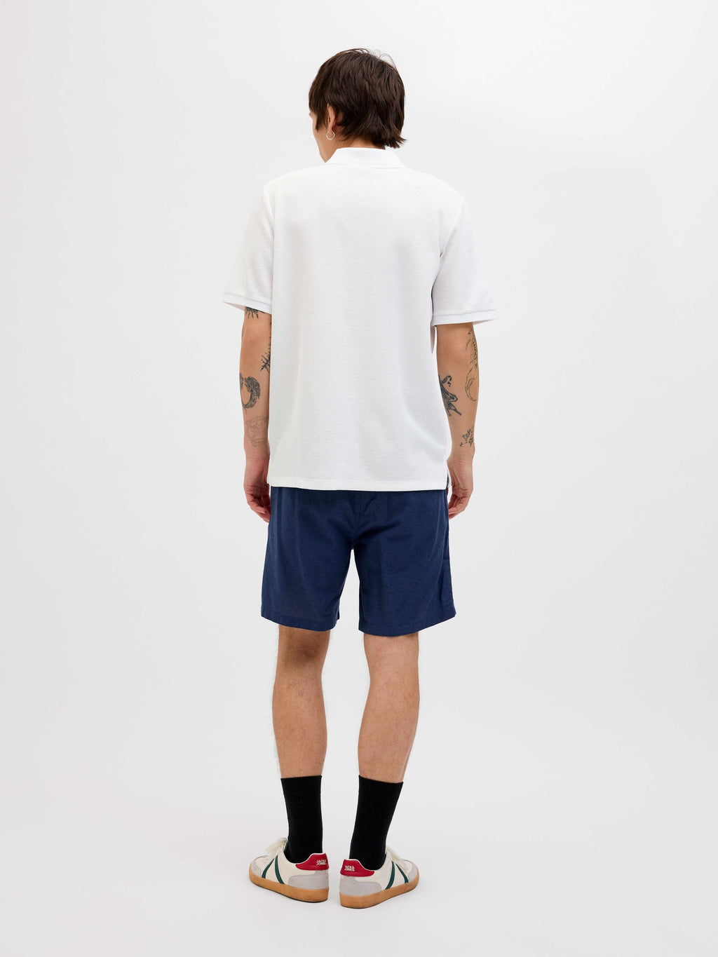 JACK & JONES Тениска JJEAUSTIN ZIP POLO SS NOOS