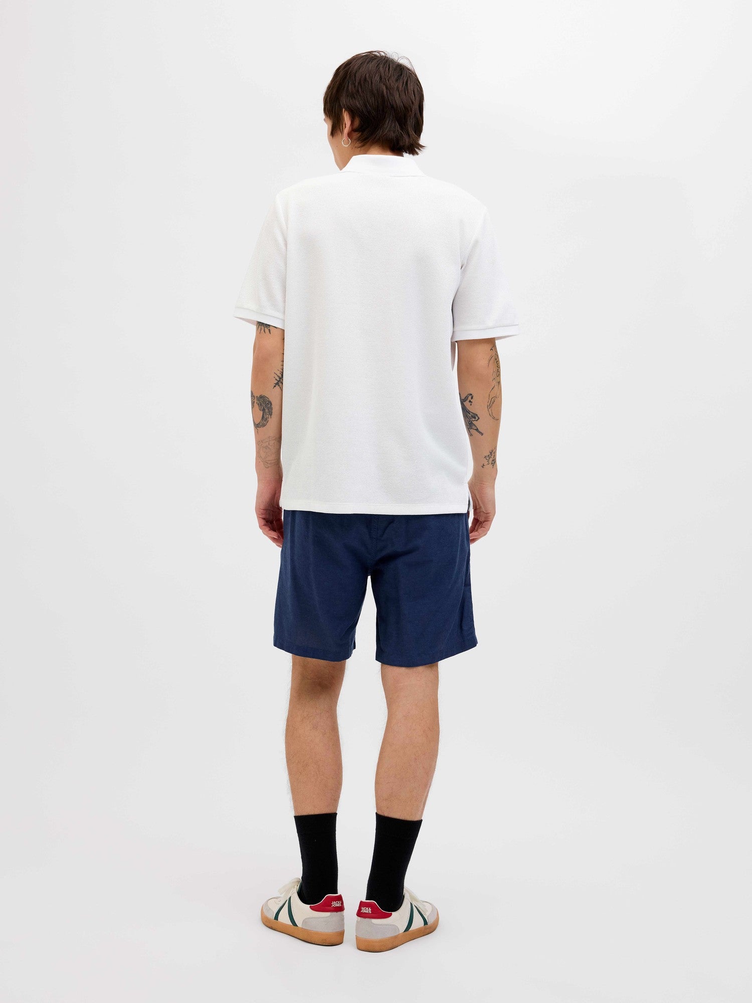 JACK & JONES Тениска JJEAUSTIN ZIP POLO SS NOOS