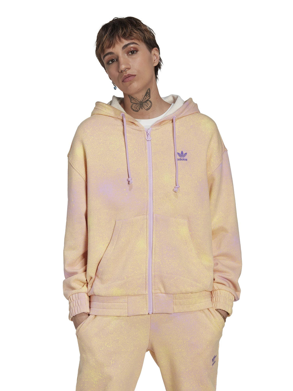 ADIDAS ORIGINALS Суитшърт Allover Print Full Zip