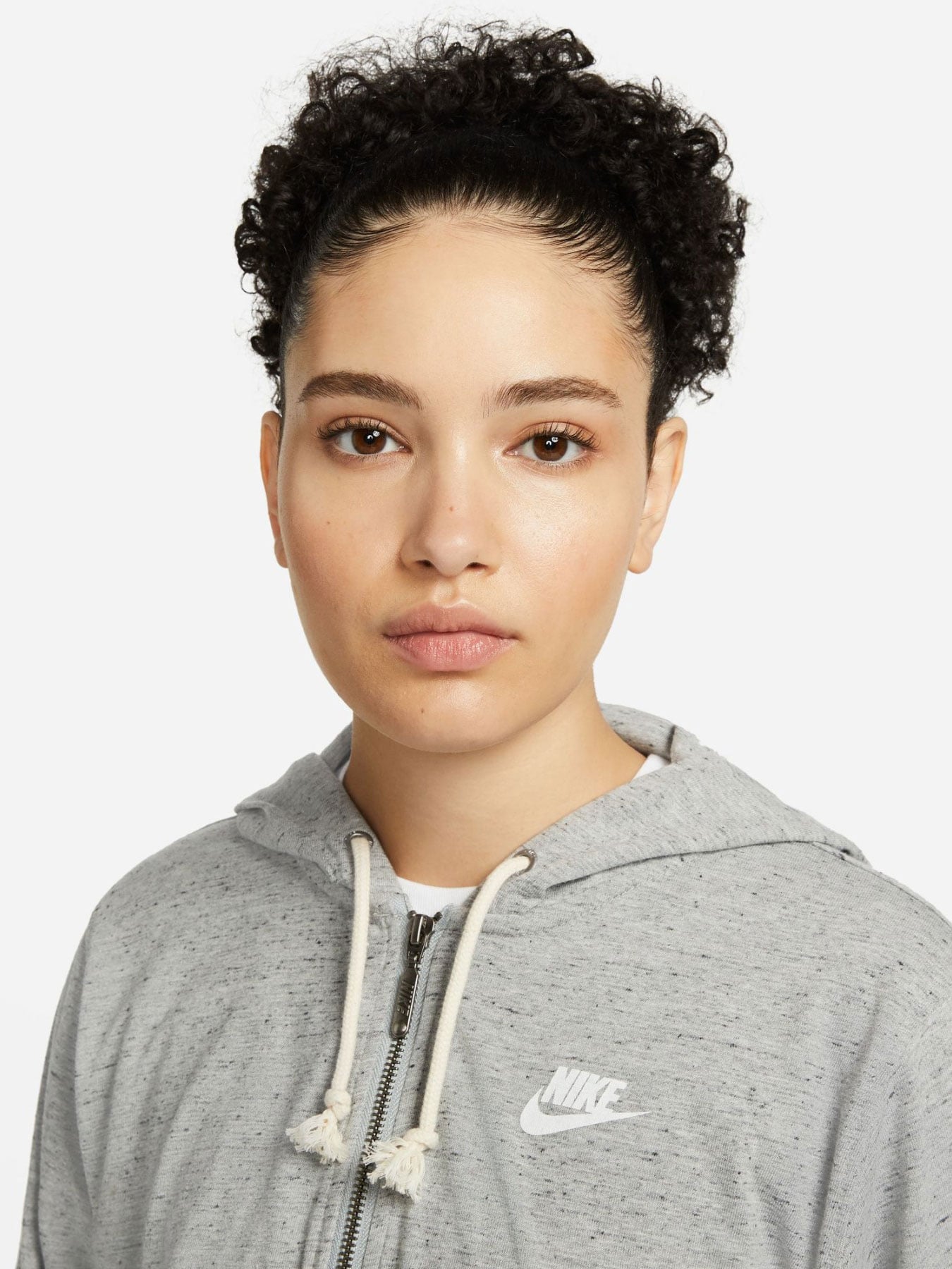 NIKE Суитшърт W NSW GYM VNTG EASY FZ HOODIE