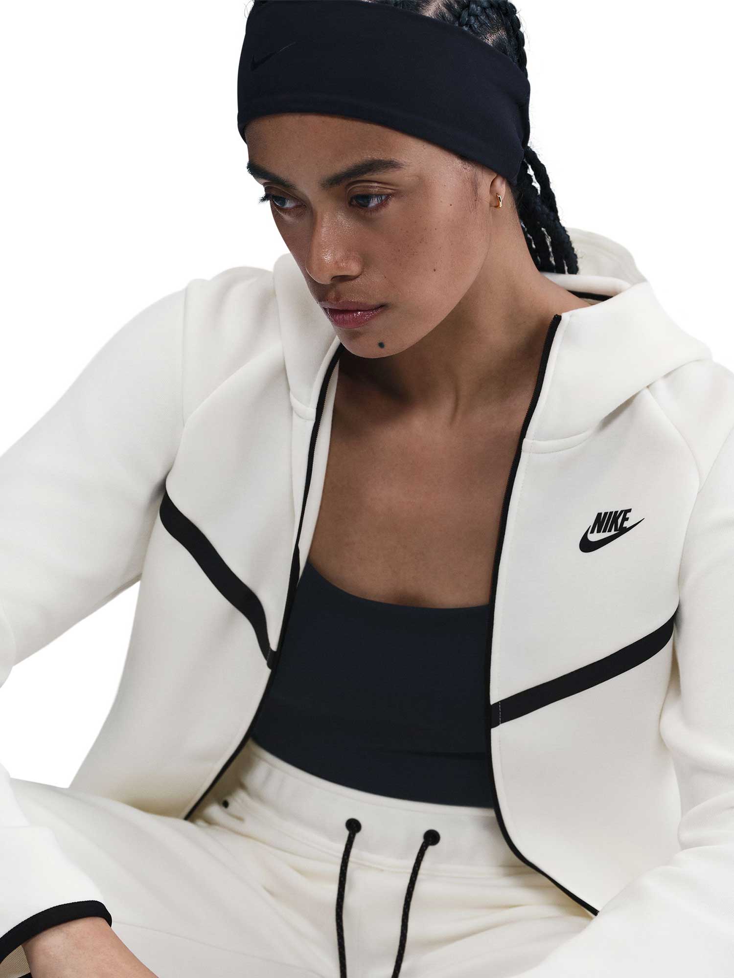 NIKE Суитшърт W NSW TCH FLC WR FZ HDY 2