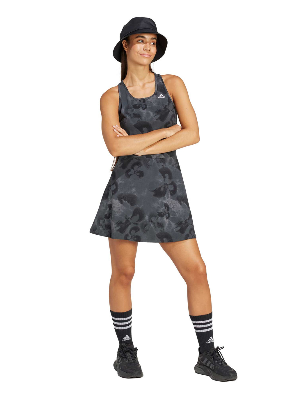 ADIDAS SPORTSWEAR Рокля Floral Graphic Single Jersey Dress