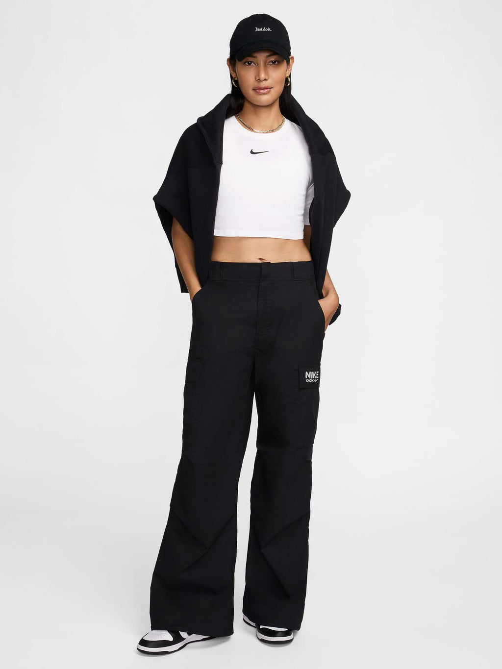 NIKE Спортно долнище W NSW WOVEN OS PANT HR GLS