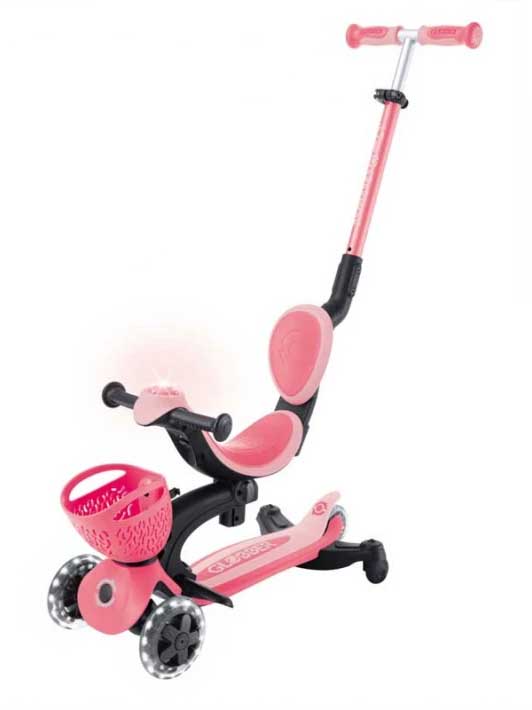 GLOBBER Тротинетка 5 в 1 BABY LEARN 360 FLASH LIGHTS