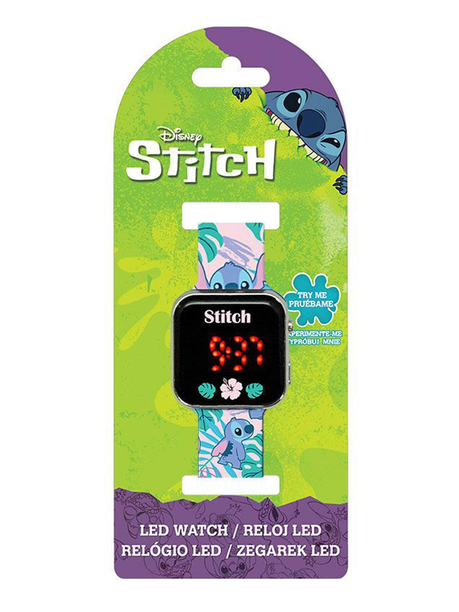 KIDS MOVIE HEROES LED часовник Stitch Ohana