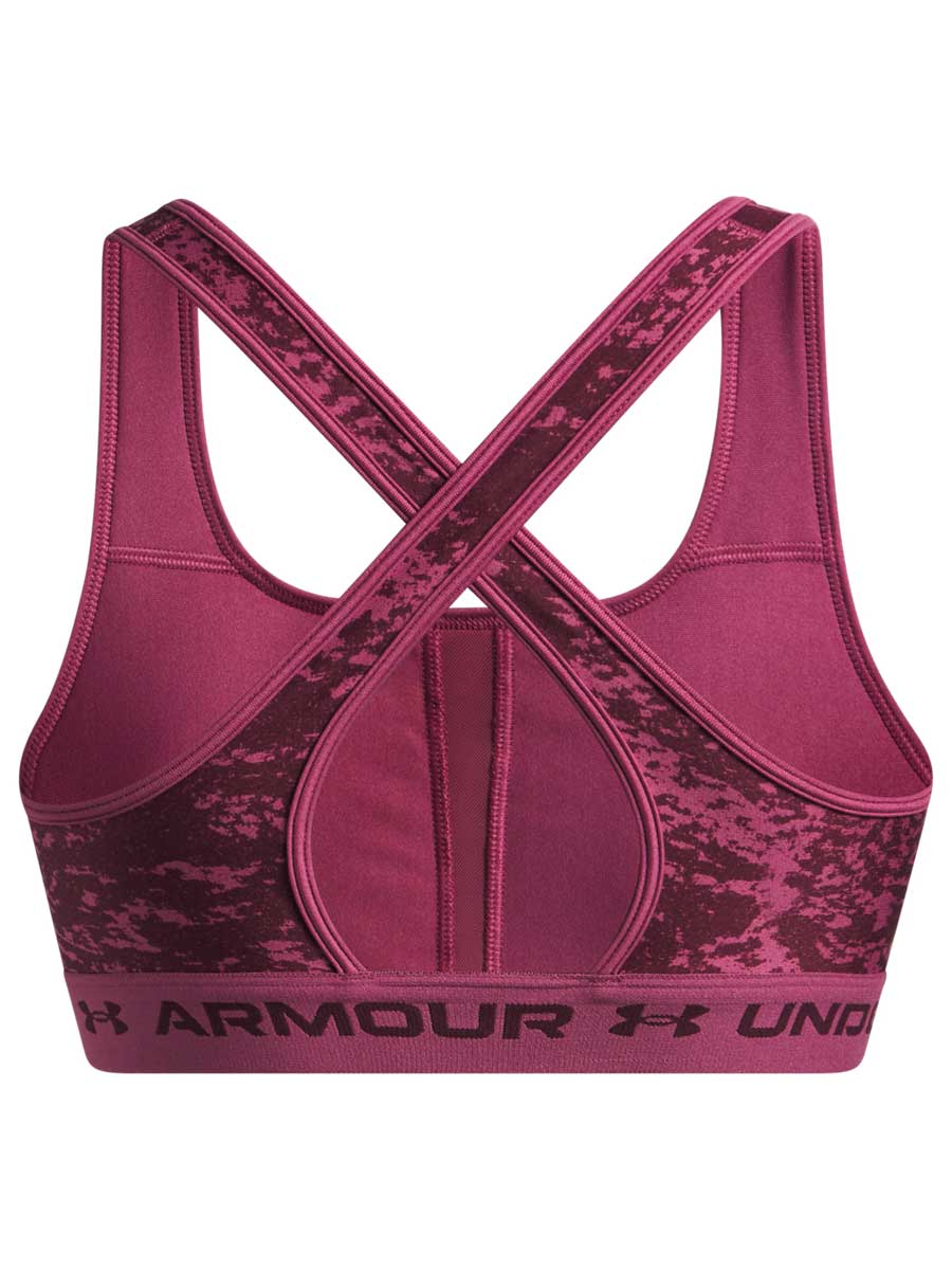 UNDER ARMOUR Спортен сутиен Crossback Mid Print