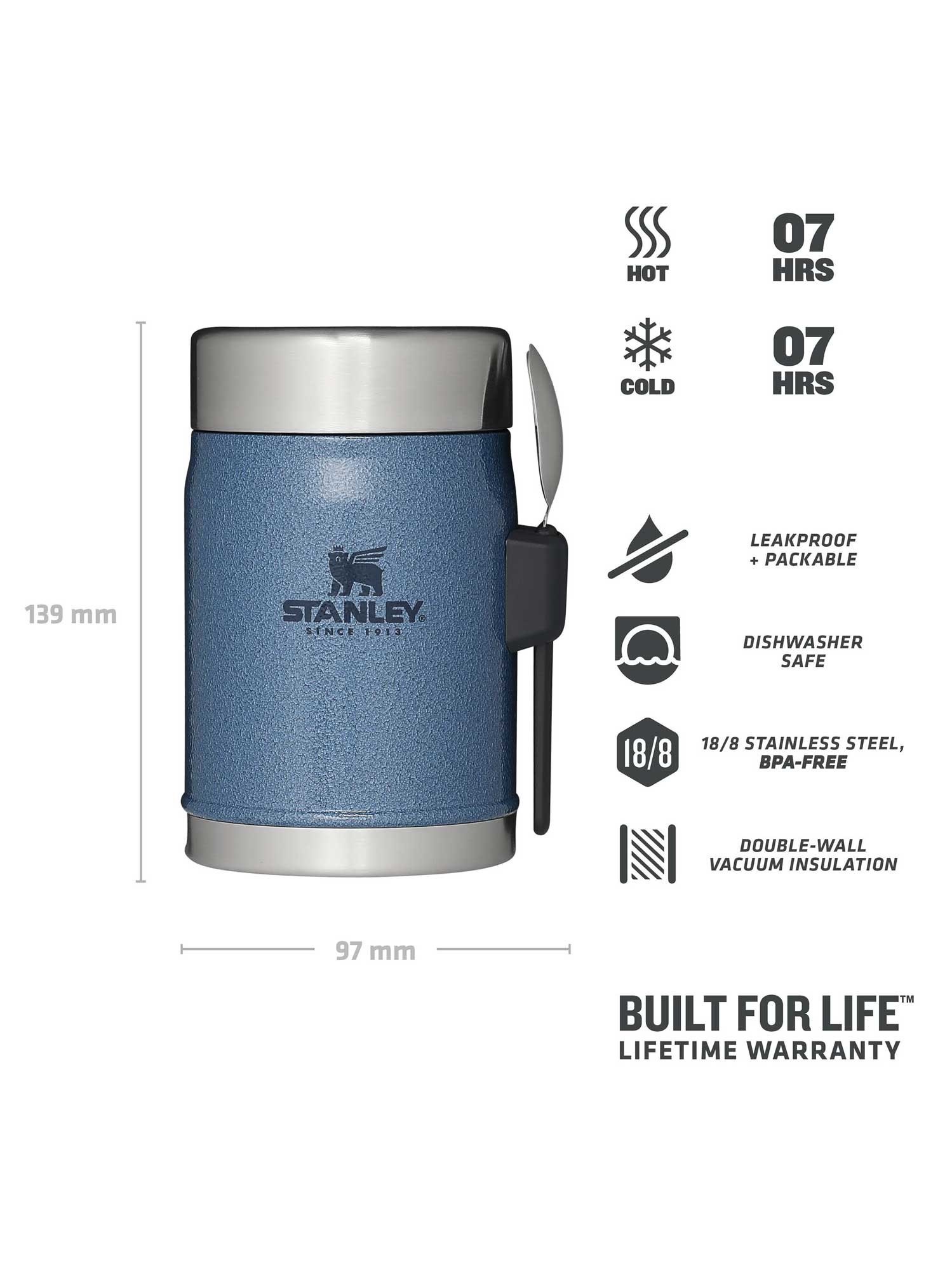 STANLEY Термос за храна + лъжица The Legendary - 0.4L