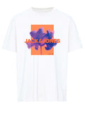 JACK & JONES Тениска JCOFLORALS TEE SS CREW NECK FST