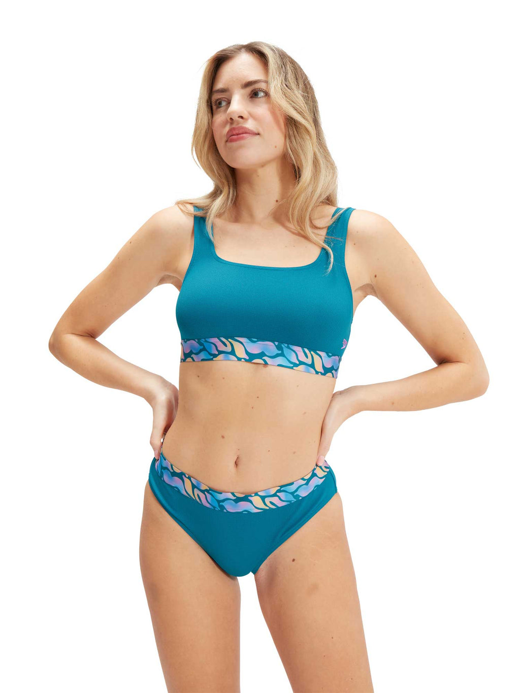 SPEEDO Бански 2 части WOMENS TEXTURED DEEP U-BACK