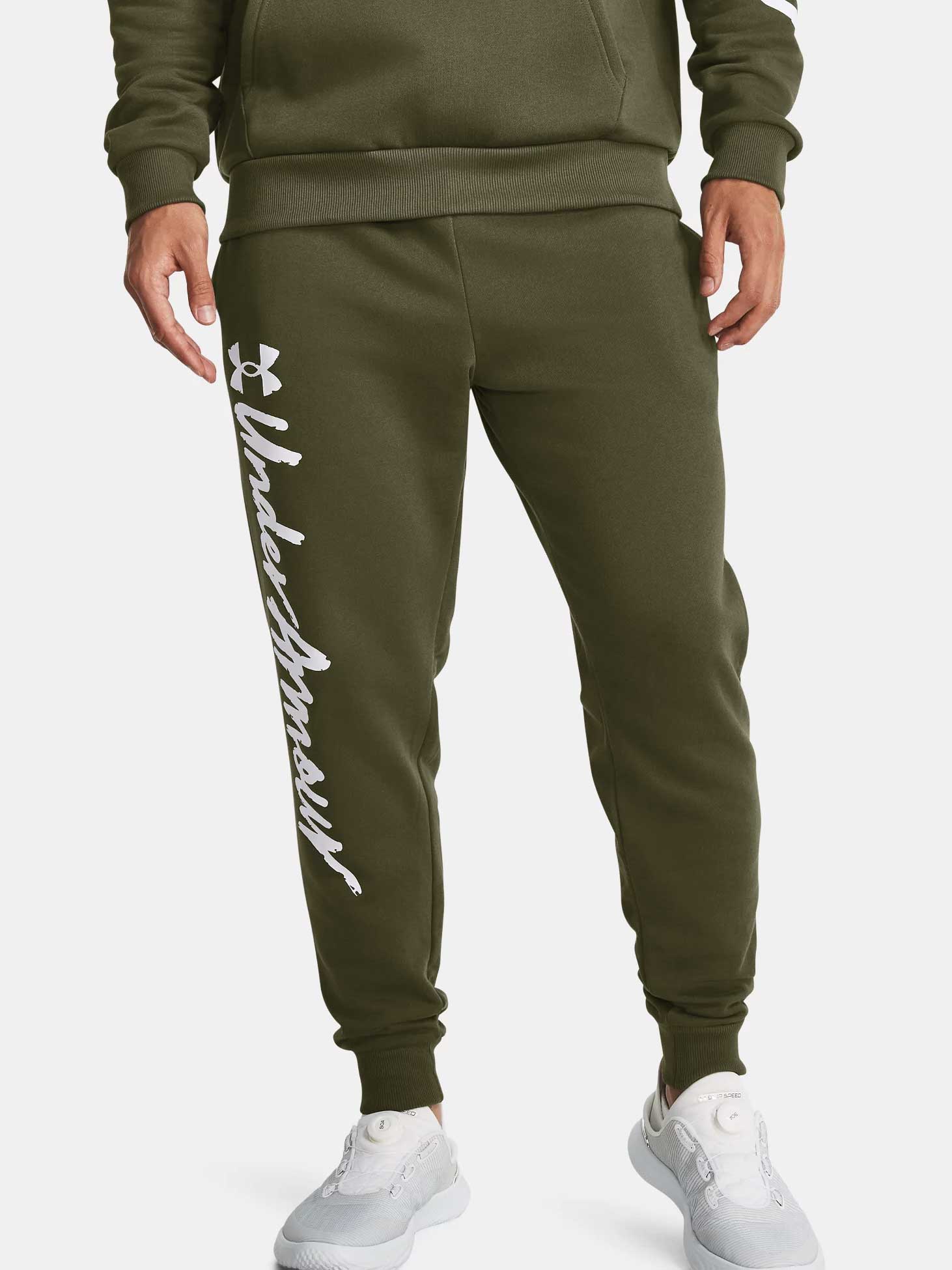 UNDER ARMOUR Спортно долнище Rival Fleece Graphic Jgrs