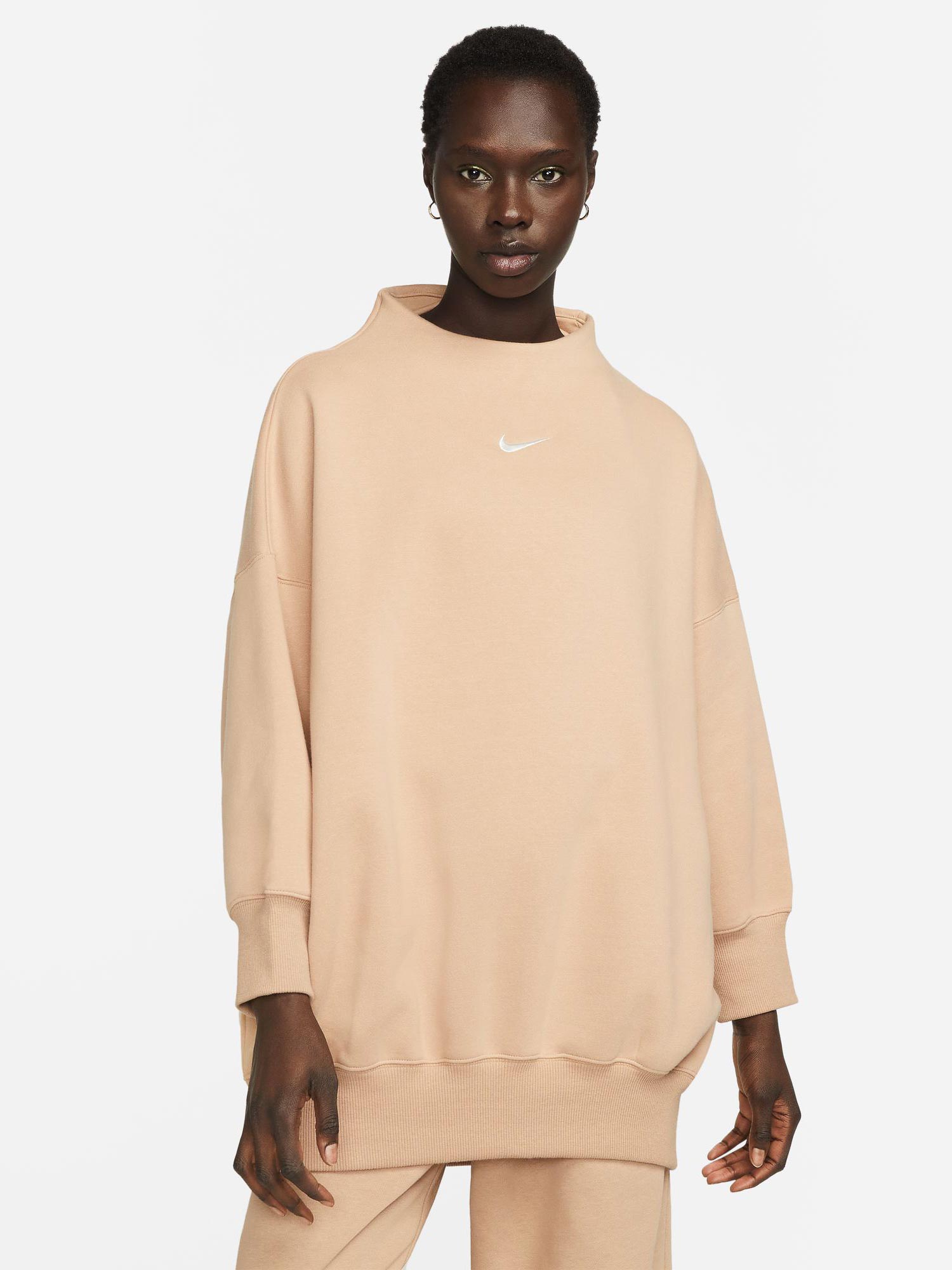 NIKE Блуза W PHNX FLC OOS MOCK