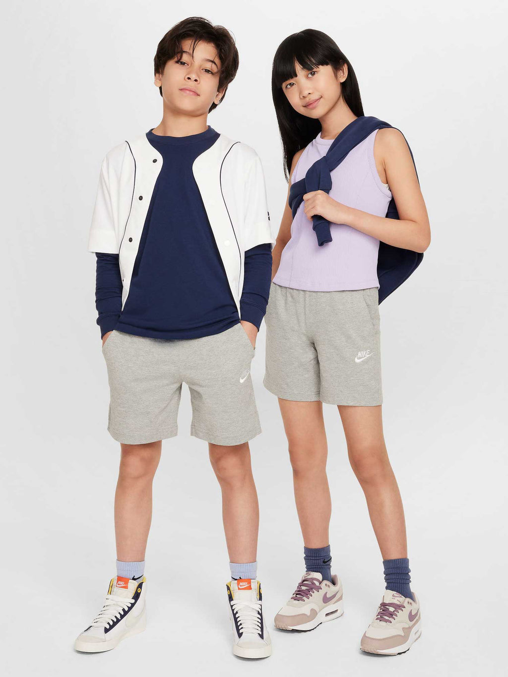 NIKE Къси панталони K NSW CLUB KNIT SHORT 6IN LBR