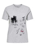 ONLY Тениска ONLNITA LIFE REG S/S BOW TOP BOX JRS