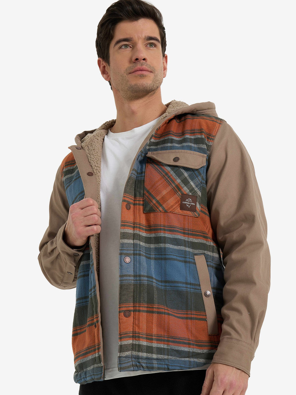 CORDILLERO Яке Male Hooded shirt with sherpa