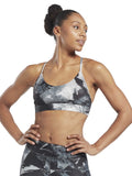 REEBOK Спортен сутиен Lux Strappy Allover Print Bold Bra