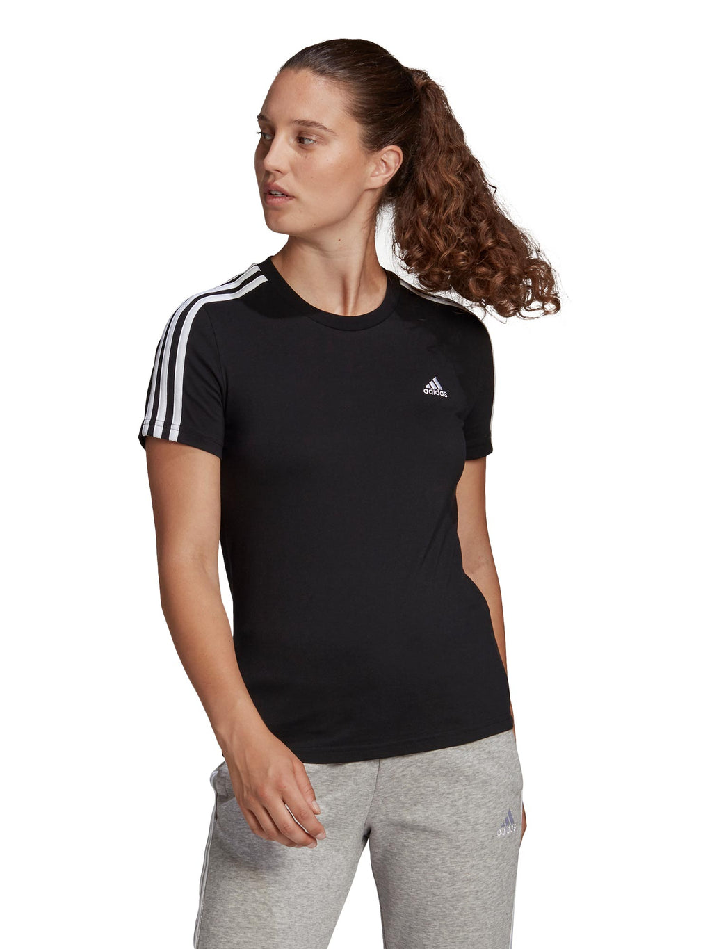 ADIDAS SPORTSWEAR Тениска LOUNGEWEAR Essentials Slim 3-S