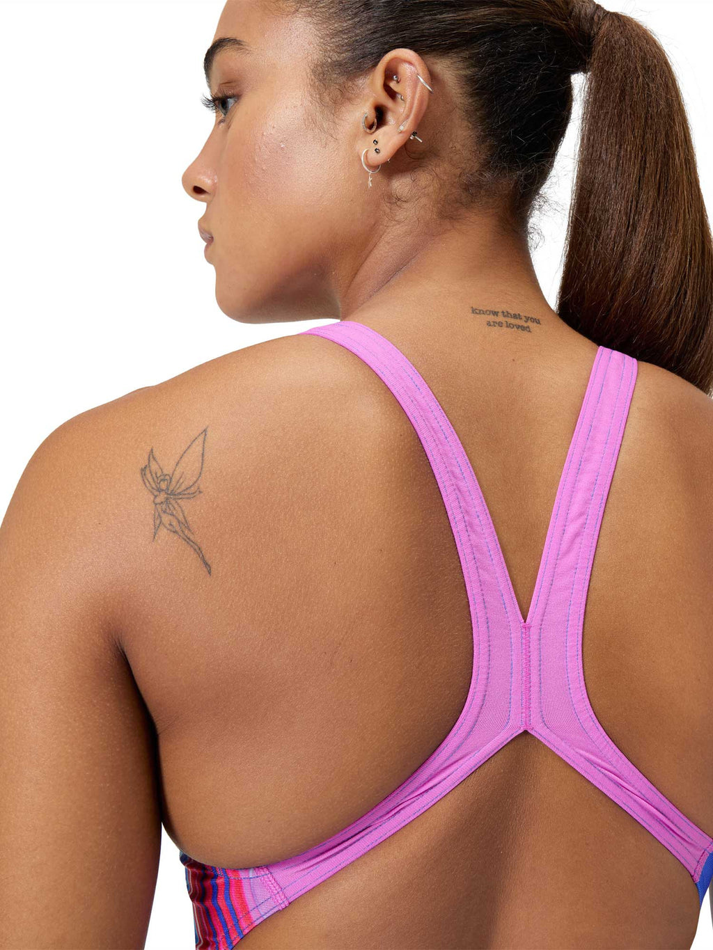 SPEEDO Цял бански WOMENS PLACEMENT POWERBACK