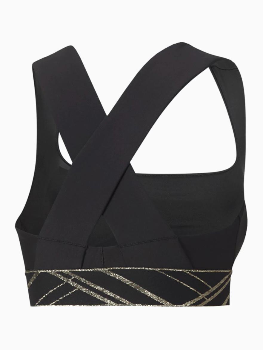 PUMA Спортен сутиен Mid Impact Deco Glam