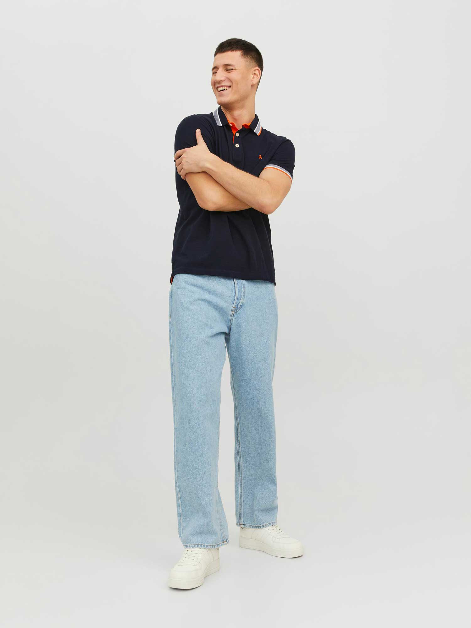 JACK & JONES Тениска JJEPAULOS POLO SS NOOS