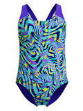 SPEEDO Цял бански GIRLS DIGITAL ALLOVER SPLASHBACK