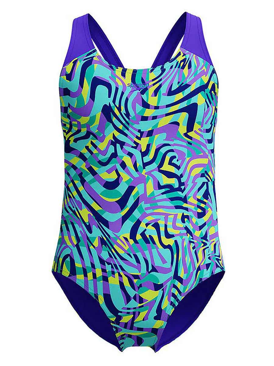 SPEEDO Цял бански GIRLS DIGITAL ALLOVER SPLASHBACK