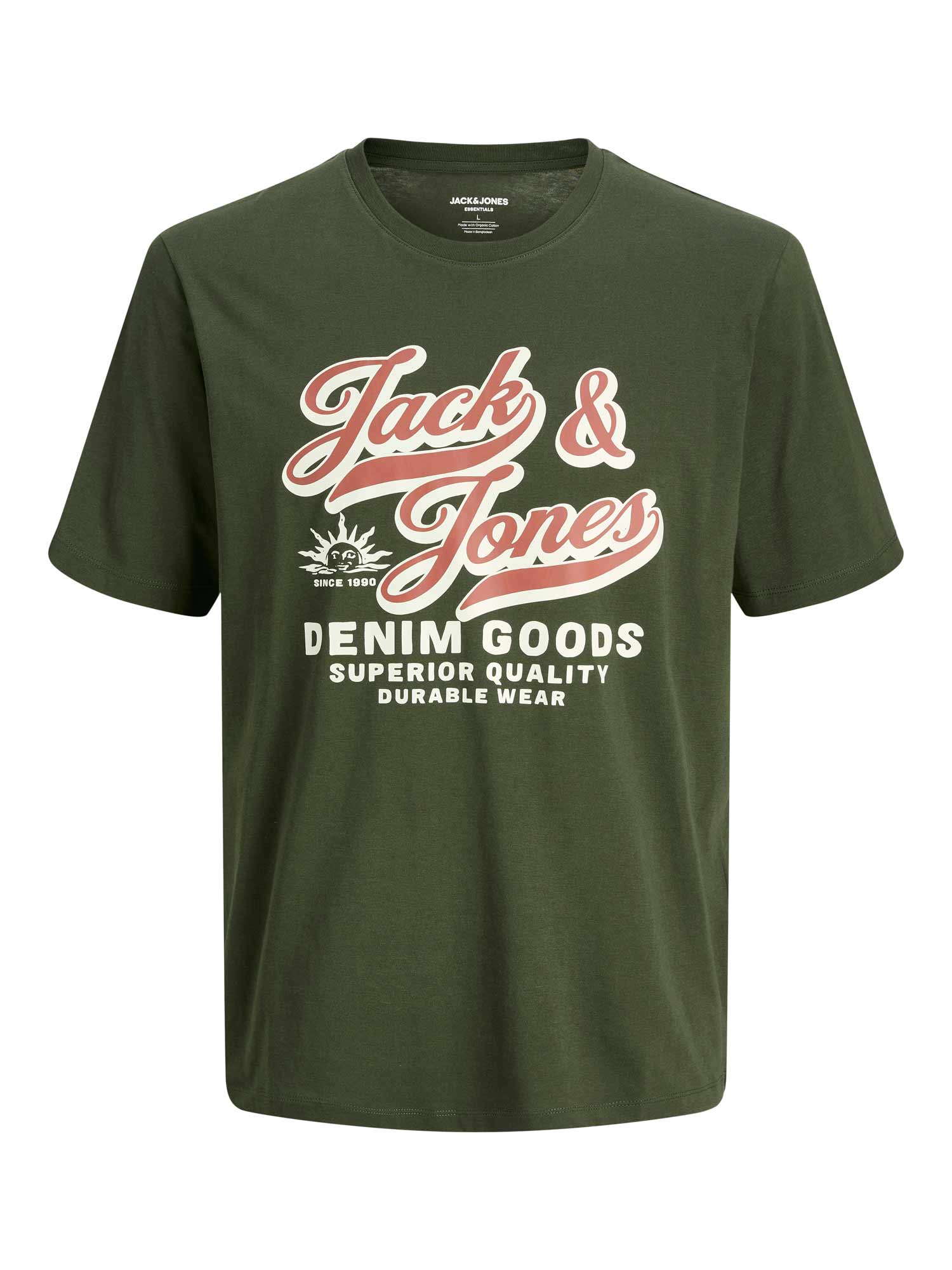 JACK & JONES Тениска JJELOGO TEE SS O-NECK 2 COL AW25 SN