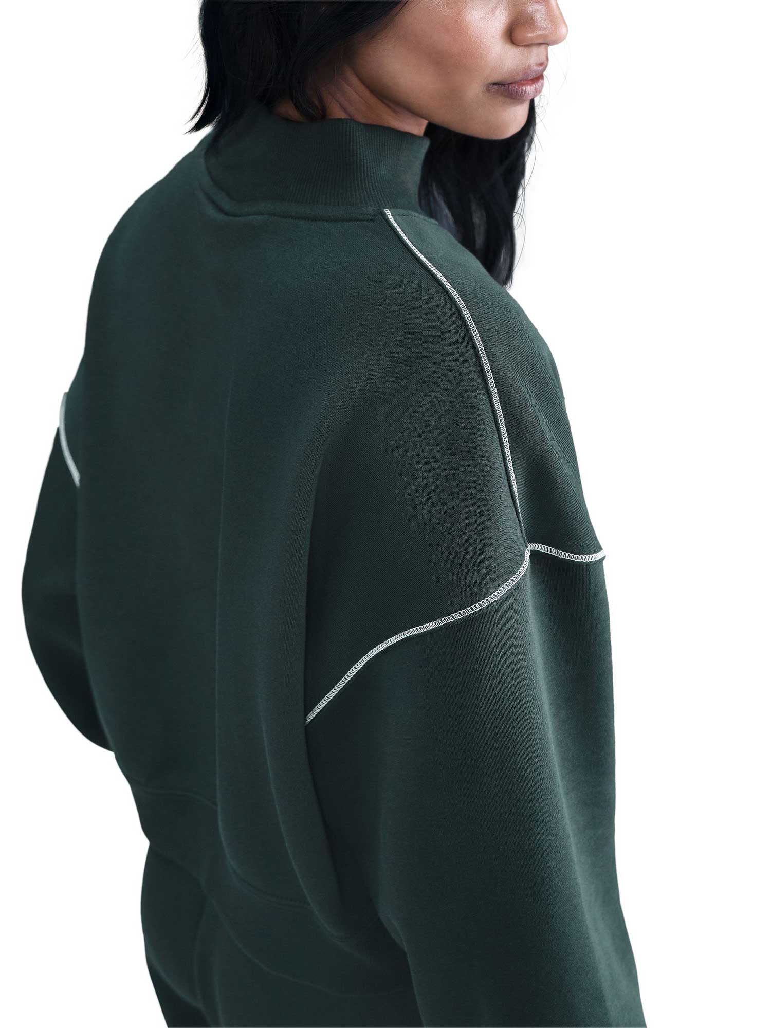 NIKE Блуза W NSW PHNX FLC LOGO MOCK NECK