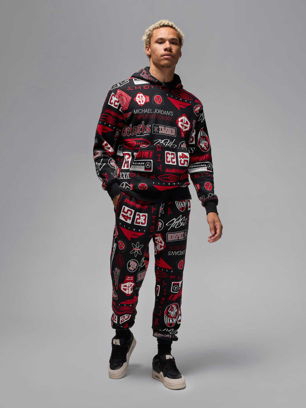 JORDAN Спортно долнище M J ESS AOP FLC PANT