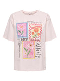ONLY Тениска ONLMAYA FLOWER S/S TEE BOX JRS