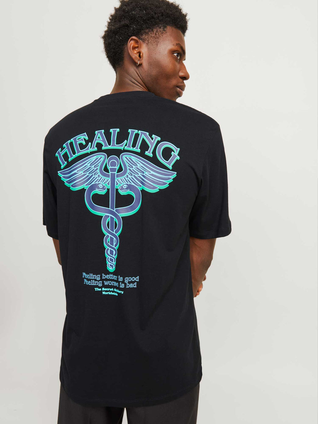 JACK & JONES Тениска JORORACLE TEE SS CREW NECK TG