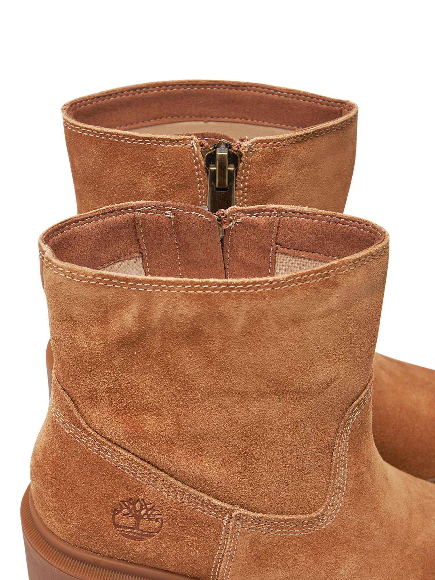 TIMBERLAND Обувки ALLINGTON HEIGHTS MID ZIP UP BOOT RUST SUED