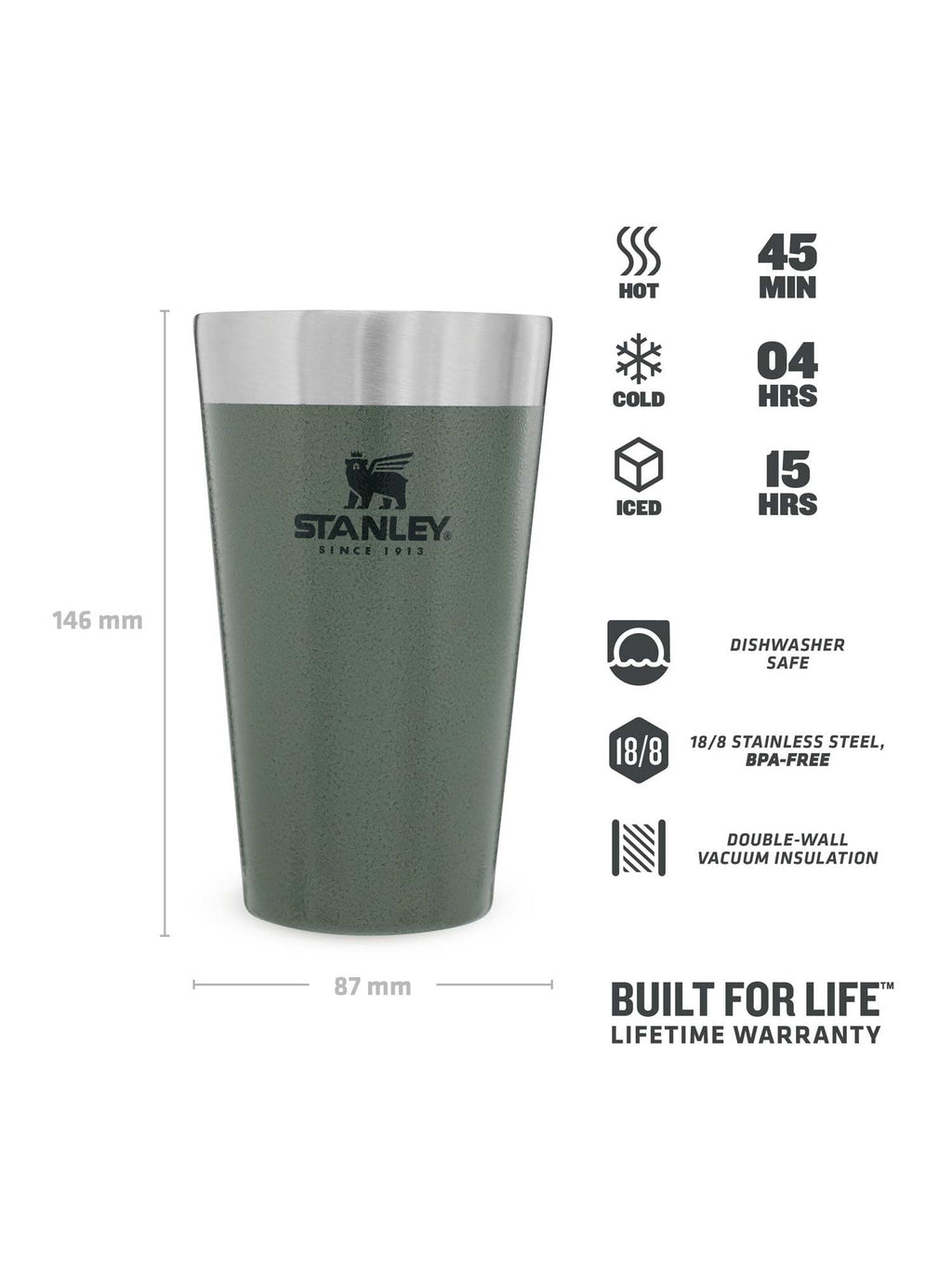 STANLEY Термо чаша за бира The Stacking 0.47L