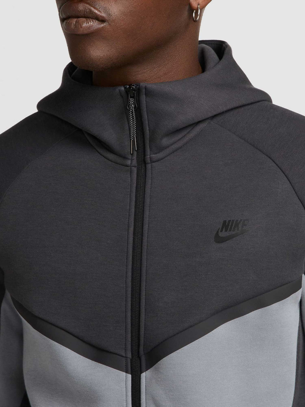 NIKE Суитшърт M NK TCH FLC FZ WR HOODIE