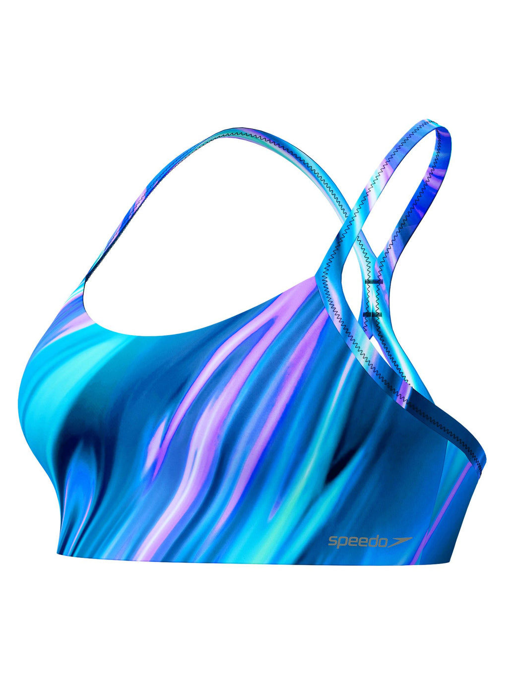 SPEEDO Бански горнище PRINTED RACERBACK TOP
