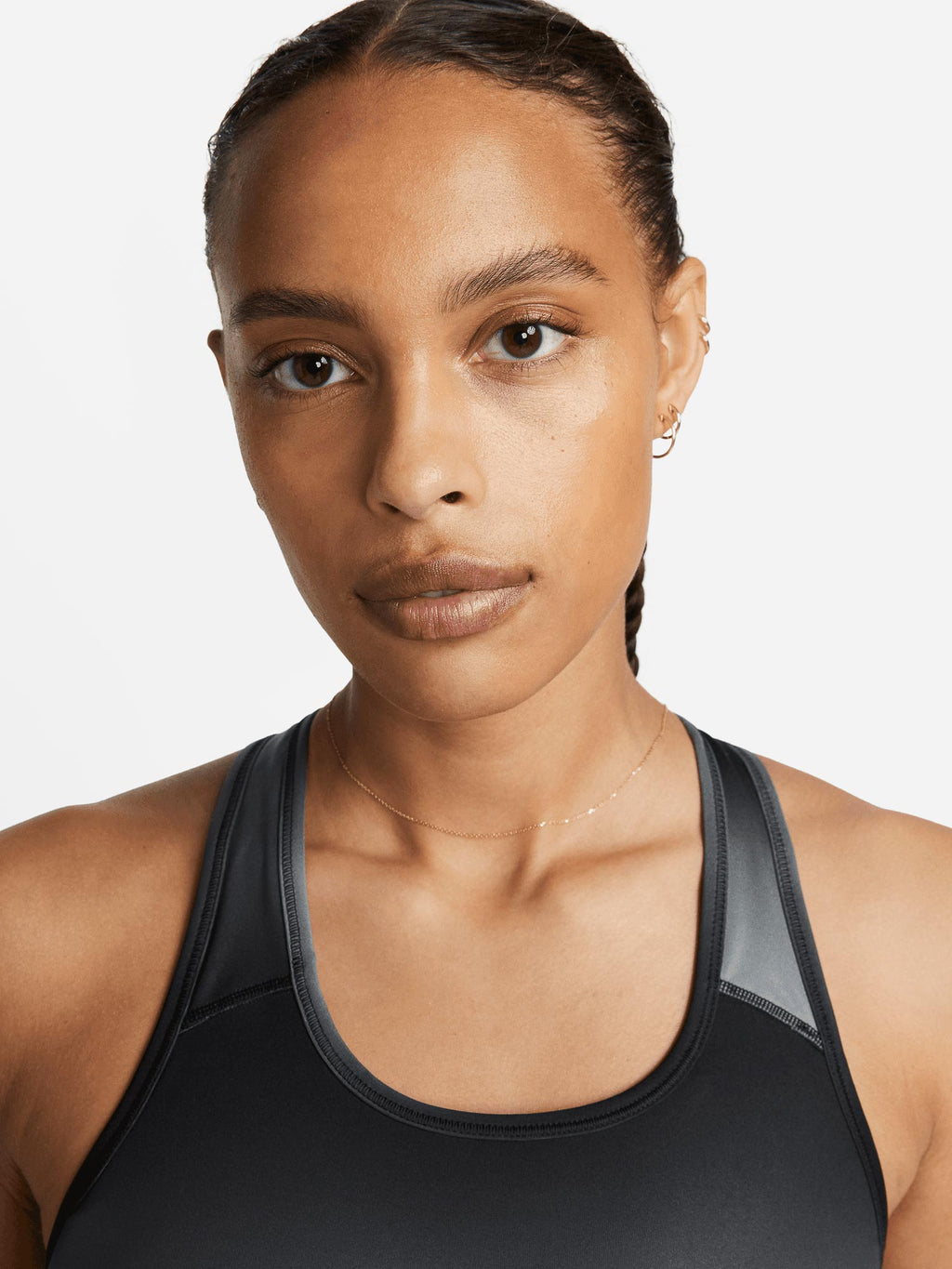 NIKE Спортен сутиен W DF SWSH LL SWSH RUN BRA
