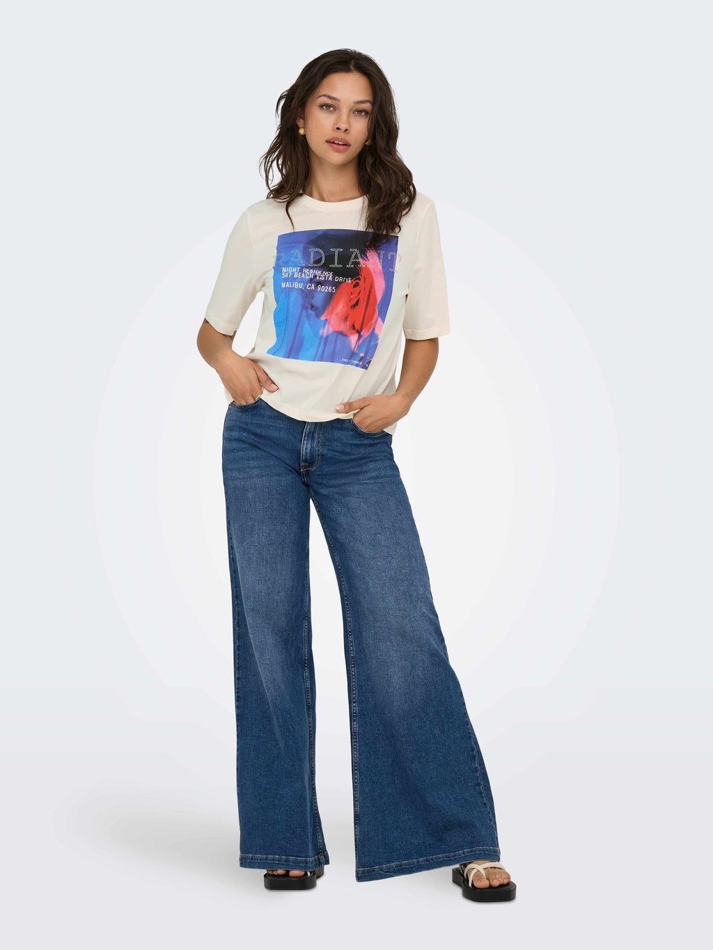 ONLY Тениска ONLHAVANNA LIFE S/S VIBE TOP BOX JRS