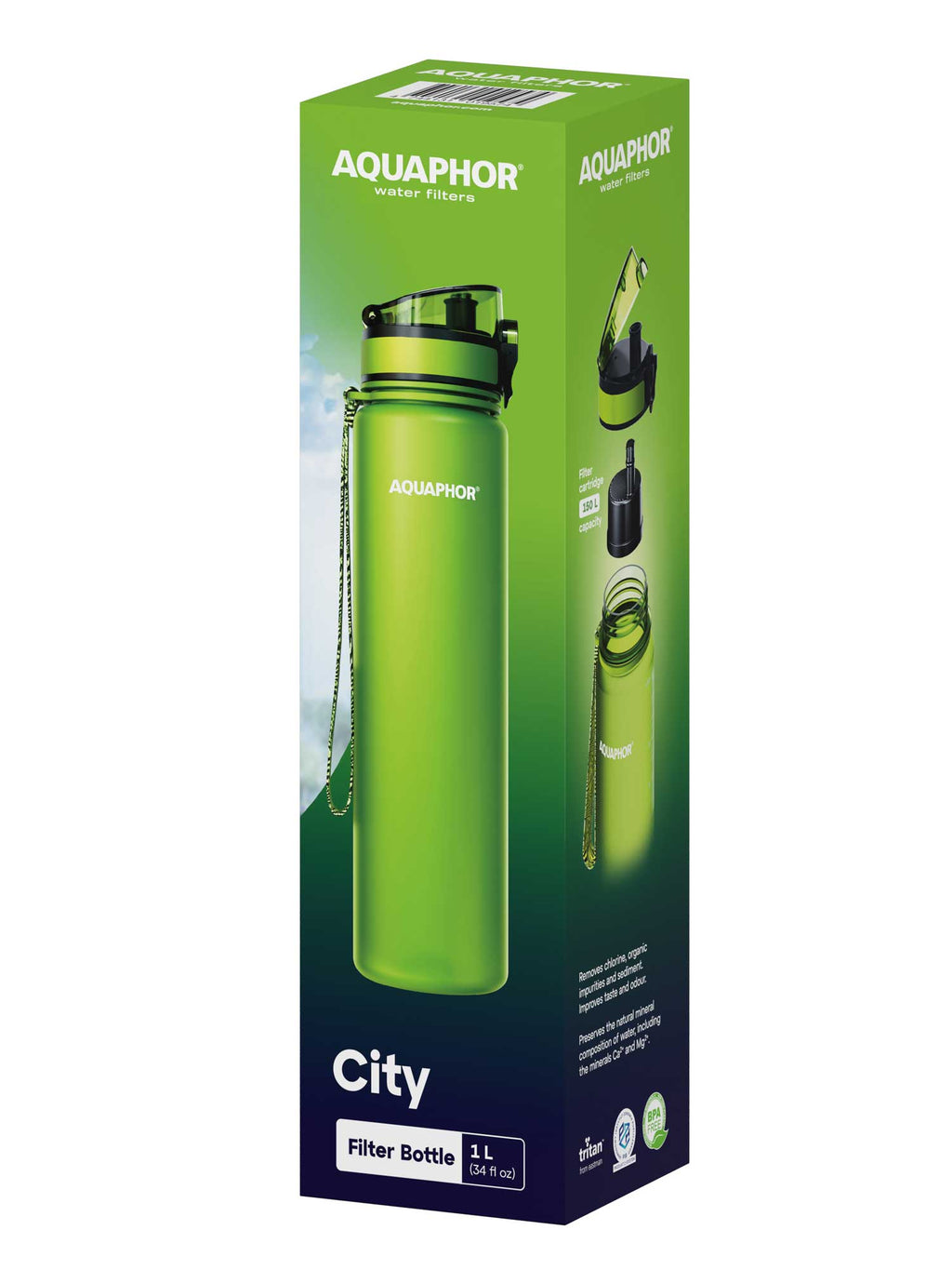 AQUAPHOR Филтрираща бутилка City 1000 ml
