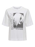 ONLY Тениска ONLELLA S/S STUDS TOP BOX JRS